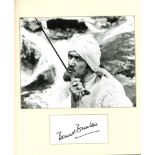 Bernard Bresslaw Carry on autographed page mounted with 10 x 8 inch b w photo to approx. 12 x 12 50.