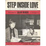 Paul McCartney dedicated to Michael, George Martin and Cilla Black signed Step Inside Love Words and