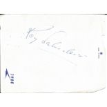 Roy Salvadori motor racing signed BOAC notelet approx 6 x 4 inches, from collection of long time air