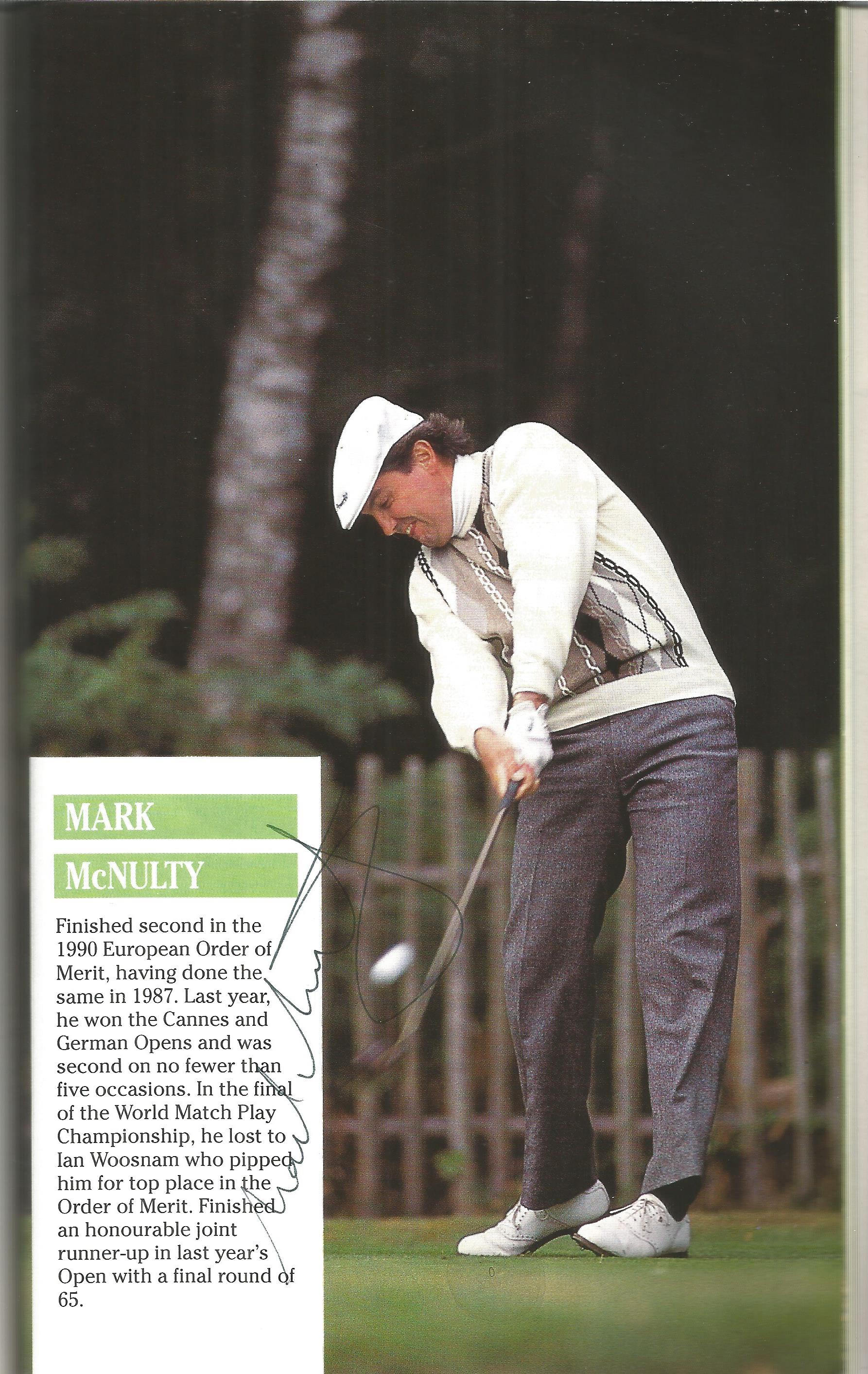 Golf 1991 Open Championship multiple signed programme booklet signed by Corey Nulty. Good Condition. - Image 3 of 4