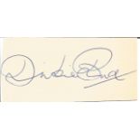 Dickie Bird signature piece. Cricket umpire. Good Condition. All autographed items are genuine