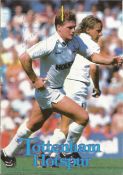 Paul Gascoigne football signed Tottenham 1988 89 season promo booklet. Good Condition. All