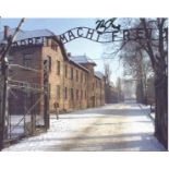 Iby Knill signed 10 x 8 inch Auschwitz colour photo. Good Condition. All autographed items are