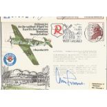 WW2 Luftwaffe ace Gen Adolf Galland KC signed ME109 RAF cover. Good Condition. All autographed items