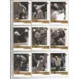 Golf Trading Cards 2001 Upper Deck Jack Nicklaus The Golden Bear Complete Set Of 18 Golf Cards. Card