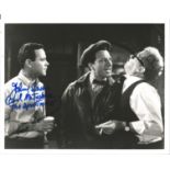 The Apartment Jack Lemmon and Johnny Seven signed 10 x 8 inch b/w photo, small crease to top RH