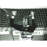 Pat Jennings Northern Ireland Signed 12 x 8 inch football photo. Good Condition. All autographed