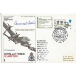 WW2 Barnes Wallis signed rare SC30 RAF Scampton Avro Lancaster cover, invented Dambusters bouncing