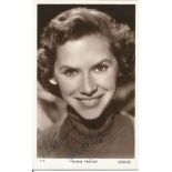 Muriel Pavlov signed vintage 6 x 4 inch b/w postcard photo. Good Condition. All autographed items