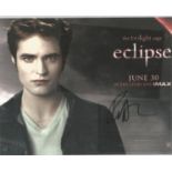 Robert Pattison signed Eclipse 10 x 8 inch colour photo. Good Condition. All autographed items are