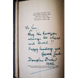 Douglas Bader rare signed book. The ubiquitous Teach Yourself To Fly by Nigel Tangye, English