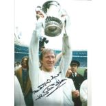 Jack Charlton Leeds United Signed 10 x 8 inch football photo. Good Condition. All autographed