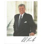 Senator Ted Kennedy signed 10 x 8 inch colour portrait photo. Good Condition. All autographed