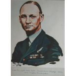 WW2 Dambuster Len Sumpter DFC DFM signed 6 x 4 inch colour photo. Good Condition. All autographed