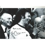 Franz Beckenbauer Germany Signed 12x 8 inch football photo. Good Condition. All autographed items
