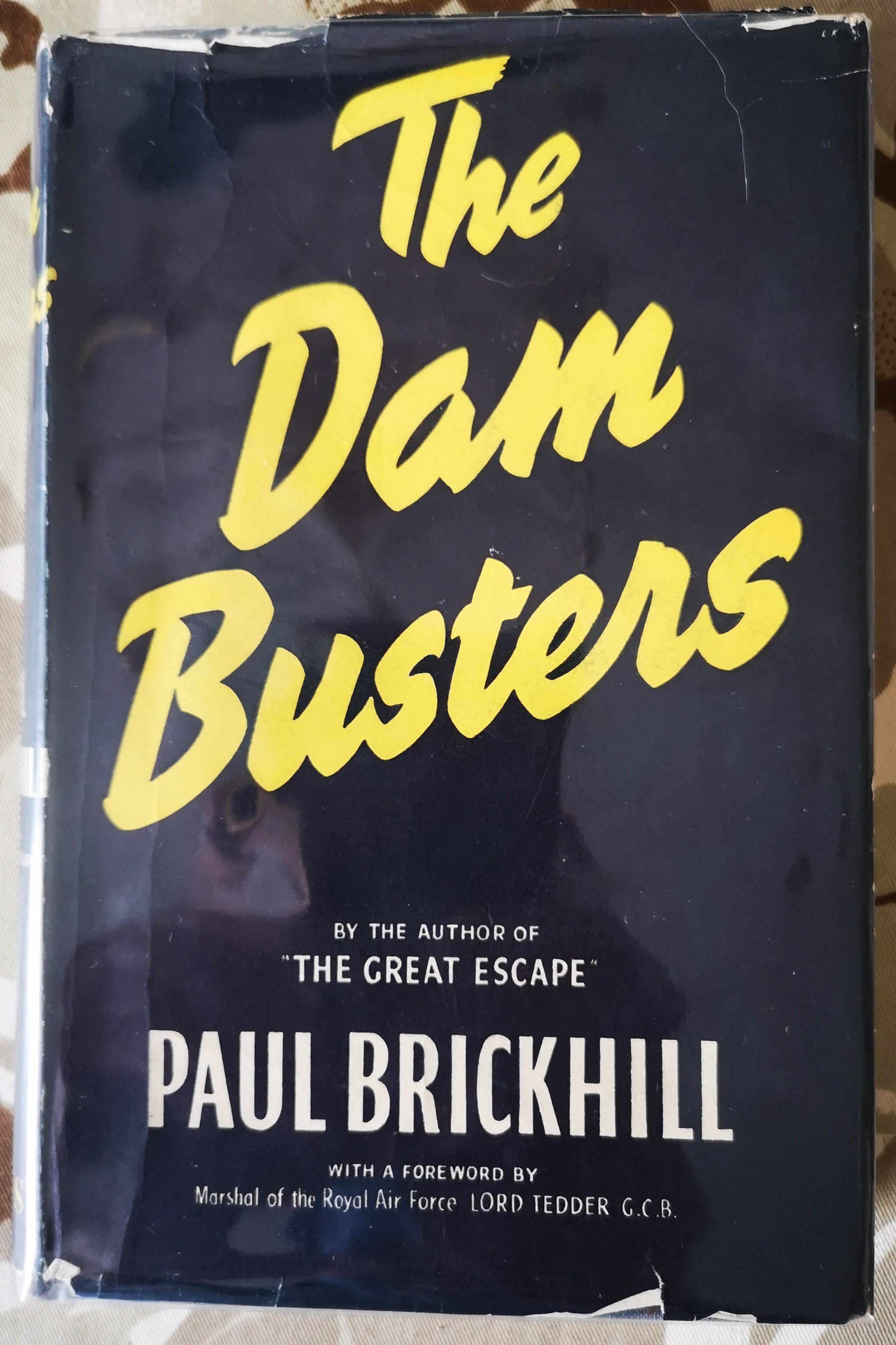 Leonard Cheshire VC signed rare copy of Paul Brickhill's The Dam Busters. It's signed with a - Image 9 of 10