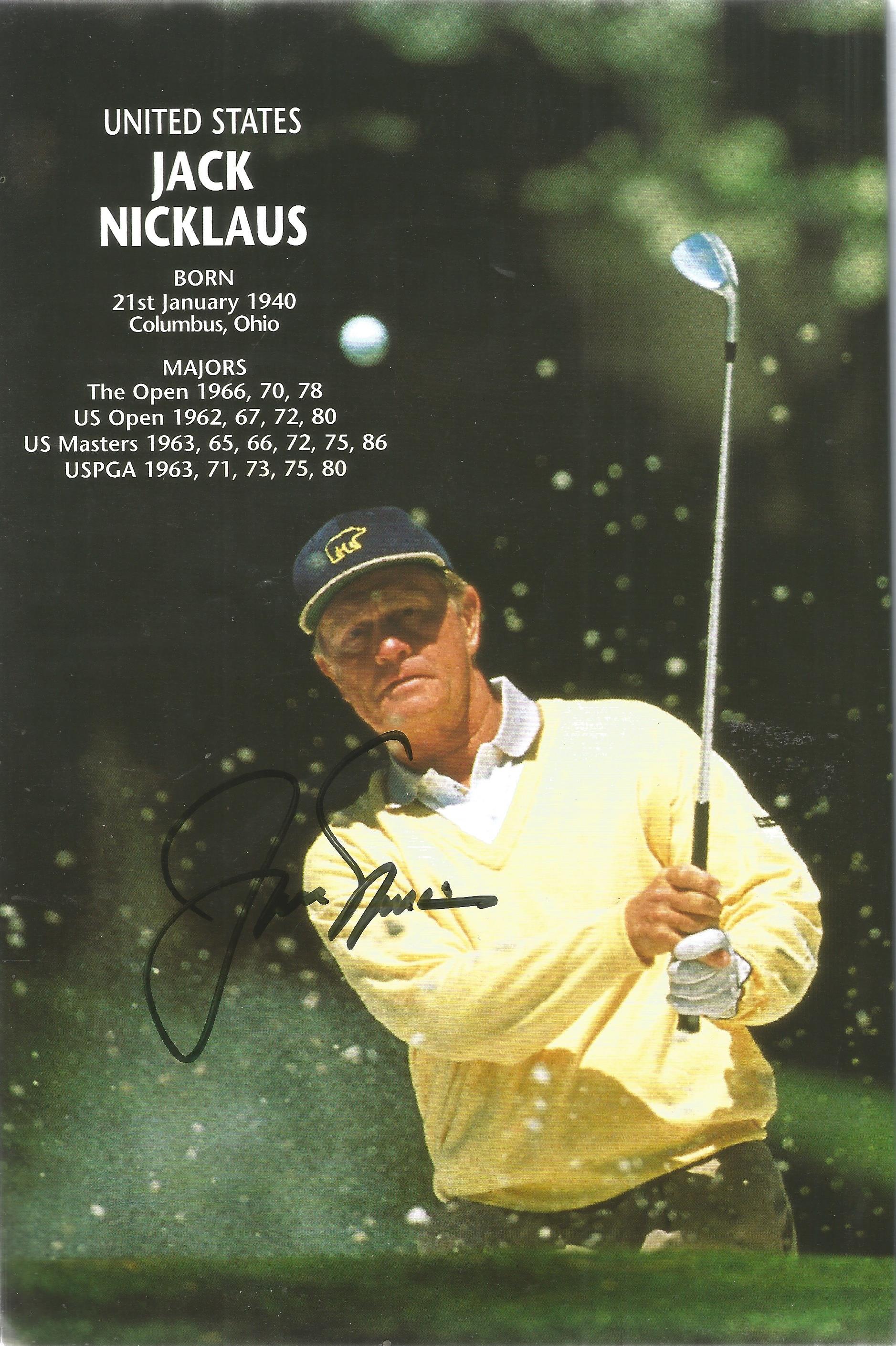 Jack Nicklaus golf legend signed on his picture page of 1996 Open Golf Championship programme - Image 2 of 5