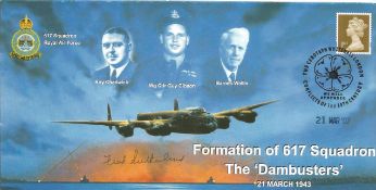 WW2 Dambuster Fred Sutherland signed 2007 Formation of 617 sqn cover. Good Condition. All