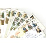 GB FDC collection 32 covers dating 1967/1982 all covers soiled stamps are ok high catalogue value