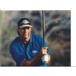 Paul Azinger signed 10x8 colour photo. American golfer. Dedicated. Good Condition. All autographs