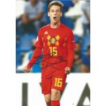 Football Yari Verschaeren signed 12x8 colour photo pictured playing for Belgium. Good Condition. All