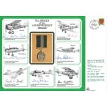 WW2 multisigned cover A4 size inc rare BOB signature Don Kingaby. Award of the Air Efficiency