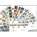 GB FDC collection 20 interesting covers dating from 1994 to 1995 all with special postmarks full