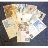 Military collection 8 interesting FDCs commemorating some historical events during World War Two and