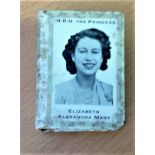 Vintage Ceramic matchbox protector very rare featuring HRH The Princess Elizabeth Alexandra Mary and