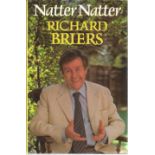 Richard Briers signed hardback book titled Natter Natter signature on the inside title page