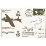World War II 50th Anniversary of No2 Squadron RAF Colerne multi signed FDC PM 7th Apr 1972. Good