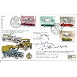 Motor Racing George Harvey Noble signed flown FDC 70th Anniversary of the creation of the Royal