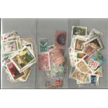 Worldwide stamp collection accumulation off 4 bags of stamps most over 50 years old 1 bag Hungary