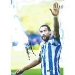 Football Atdhe Nuhiu signed 12x8 colour photo pictured while playing for Sheffield Wednesday. Good