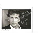 Randy Mulkey signed 10x8 black and white photo. Dedicated. Good Condition. All autographs are