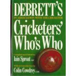 Cricket multi signed Cricketers' Who's Who hardback book signed inside by some of the game legends