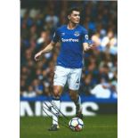 Football Michael Keane signed 12x8 colour photo pictured while playing for Everton. Good