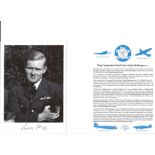 WW2 RAF Wg. Cdr. Patrick Peter Colum Barthropp Battle of Britain fighter pilot signed 6 x 4 inch b/w