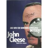 John Cleese signed hardback book titled And Now For Something Completely Different signature on