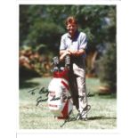 Nick Price signed 10x8 colour photo. South African golfer. Dedicated. Good Condition. All autographs