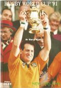 Rugby Union multi signed paperback book Titled Rugby World Cup '91 signed inside by over 20