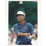 Ben Crenshaw signed 10x8 colour photo. American golfer. Dedicated. Good Condition. All autographs