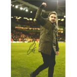 Football Daniel Farke signed 12x8 colour photo pictured as manager of Norwich City. Good