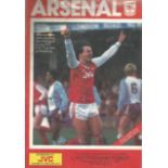 Football Vintage Programme Arsenal v Nottingham Forest 21st Jan 1987 Highbury Stadium. Good