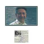 Sid James (1913-1976) Actor 12x13 Double Mounted Photo Display With Signed Carry On Picture. Good