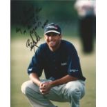 Billy Andrade signed 10x8 colour photo. American golfer. Dedicated. Good Condition. All autographs