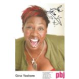 Gina Yashere signed 8x6 colour photo. Good Condition. All autographs are genuine hand signed and