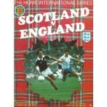 Football Vintage Programme Scotland v England British Championship 20th May 1978 Hampden Park