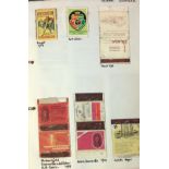 Worldwide vintage matchbox collection housed in a A4 album over 40 pages of interesting subjects and