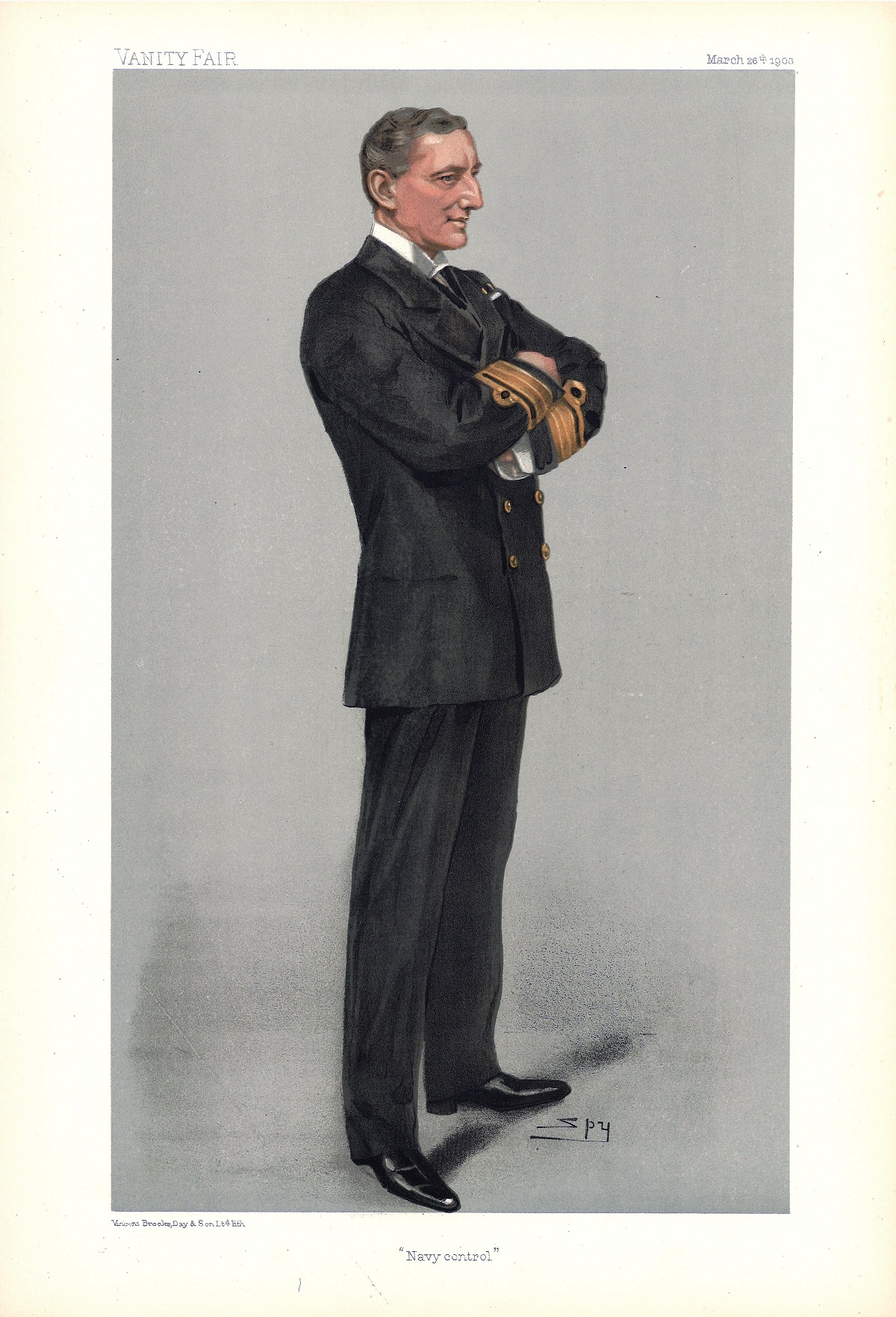 Vanity Fair 3X Navy Vanity Fair prints Vice Admiral Caillard Admiral Sir John Edmund Commerell V. - Image 2 of 2